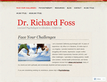 Tablet Screenshot of drrichardfoss.com